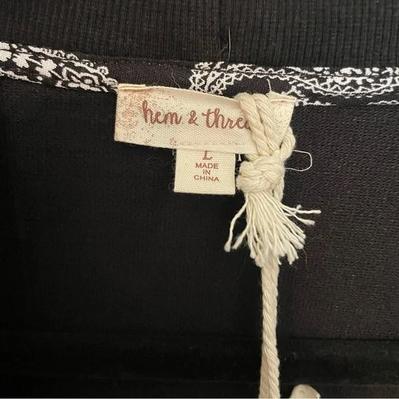 Hem & Thread Elegant Black Cardigan - Picture 3 of 5